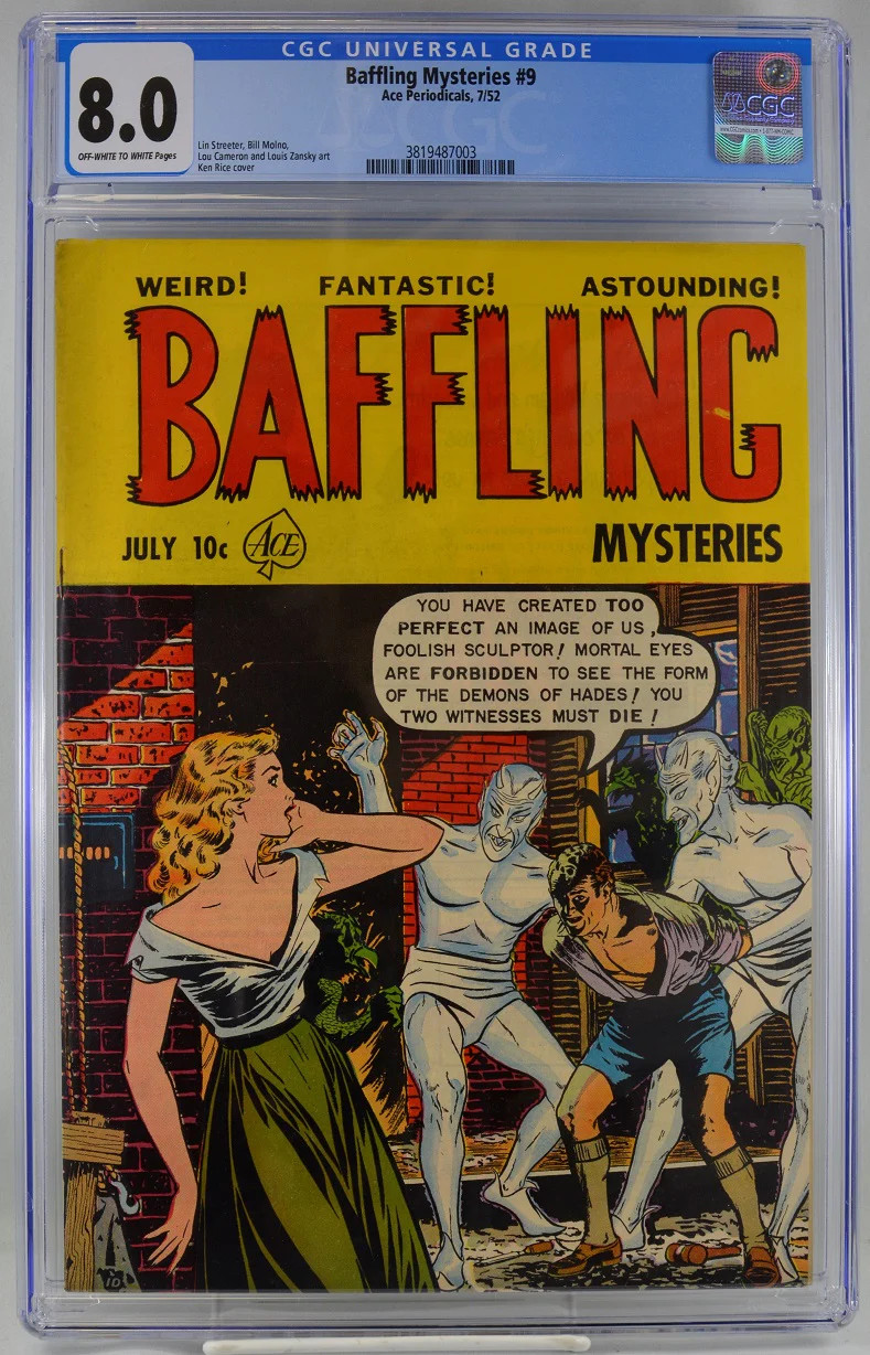 Baffling Mysteries (1952 Ace) #  9 CGC: CGC 8.0 (3819487003)