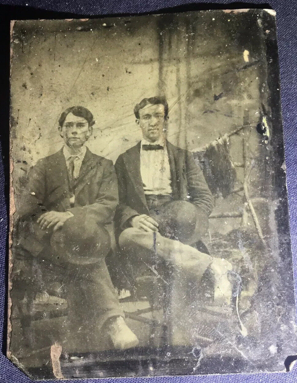 Rare Billy The Kid & Brother Tintype - William Henry & Joseph McCarty Rare Billy The Kid & Brother Tintype - William Henry & Joseph McCarty
