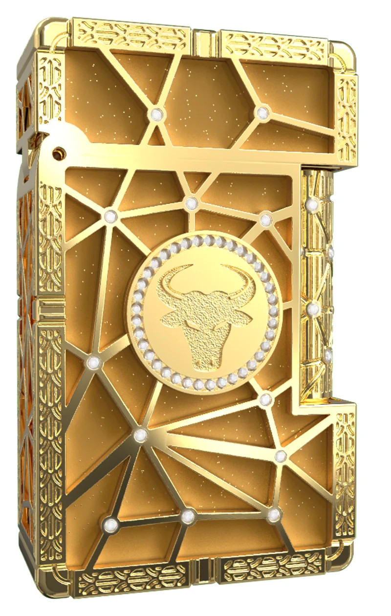 LE GRAND C23011TA Zodiac Bull - 18K Gold Diamond Luxury Lighter - S.T. Dupont LE GRAND C23011TA Zodiac Bull - 18K Gold Diamond Luxury Lighter - S.T. Dupont
