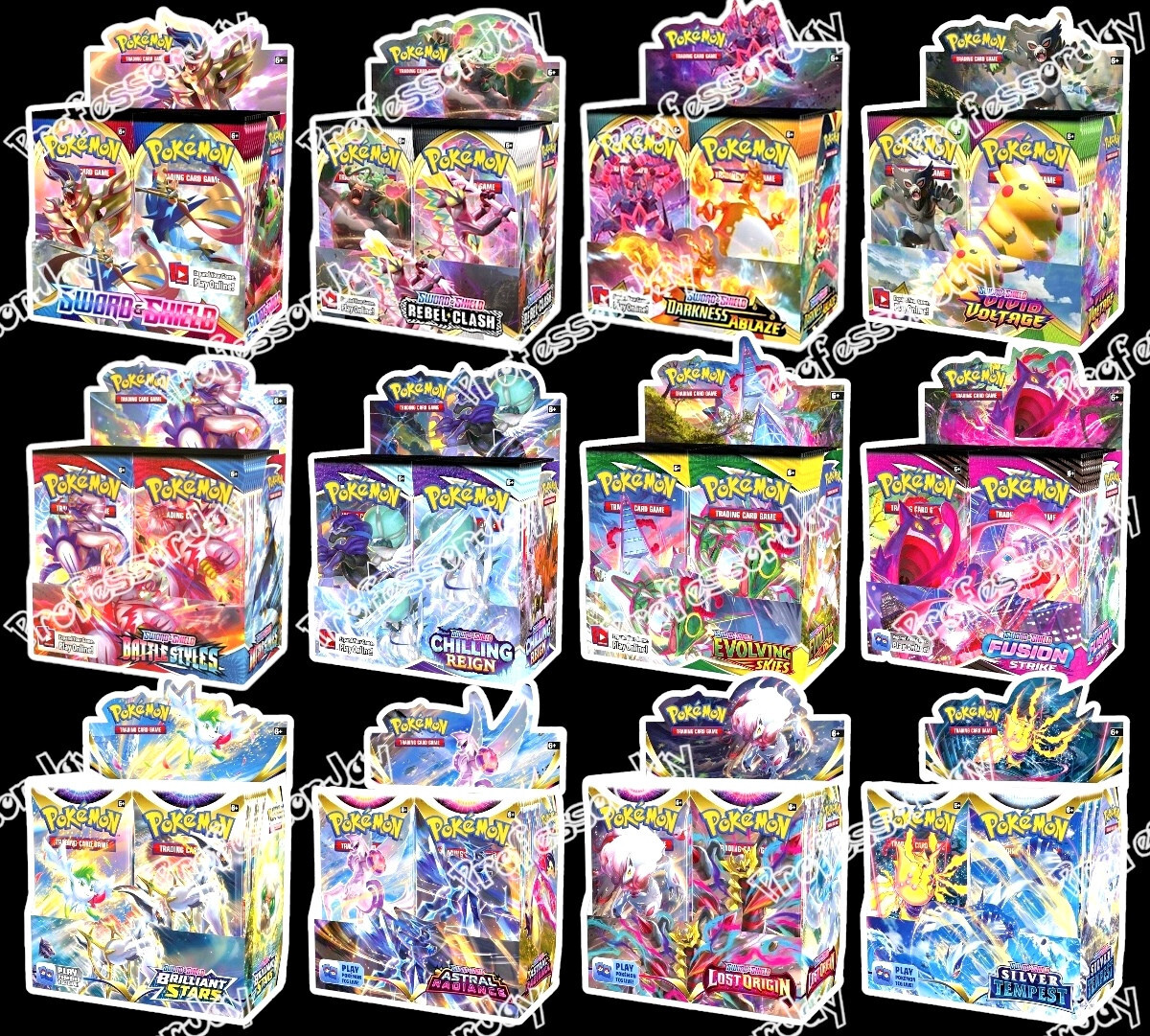 Pokémon TCG SWSH Cards (( 12 )) SWORD & SHIELD | COMPLETE DISPLAY BOOSTER BOXES Pokémon TCG SWSH Cards (( 12 )) SWORD & SHIELD | COMPLETE DISPLAY BOOSTER BOXES