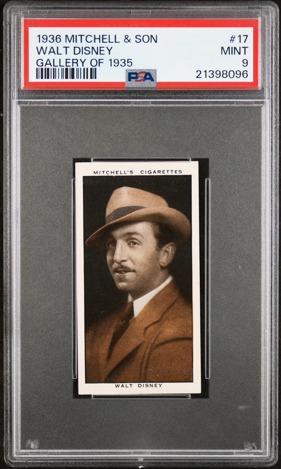 Walt Disney 1936 Mitchell & Son PSA 9 POP 17 HIGHEST GRADED EVER Gallery Of 1935