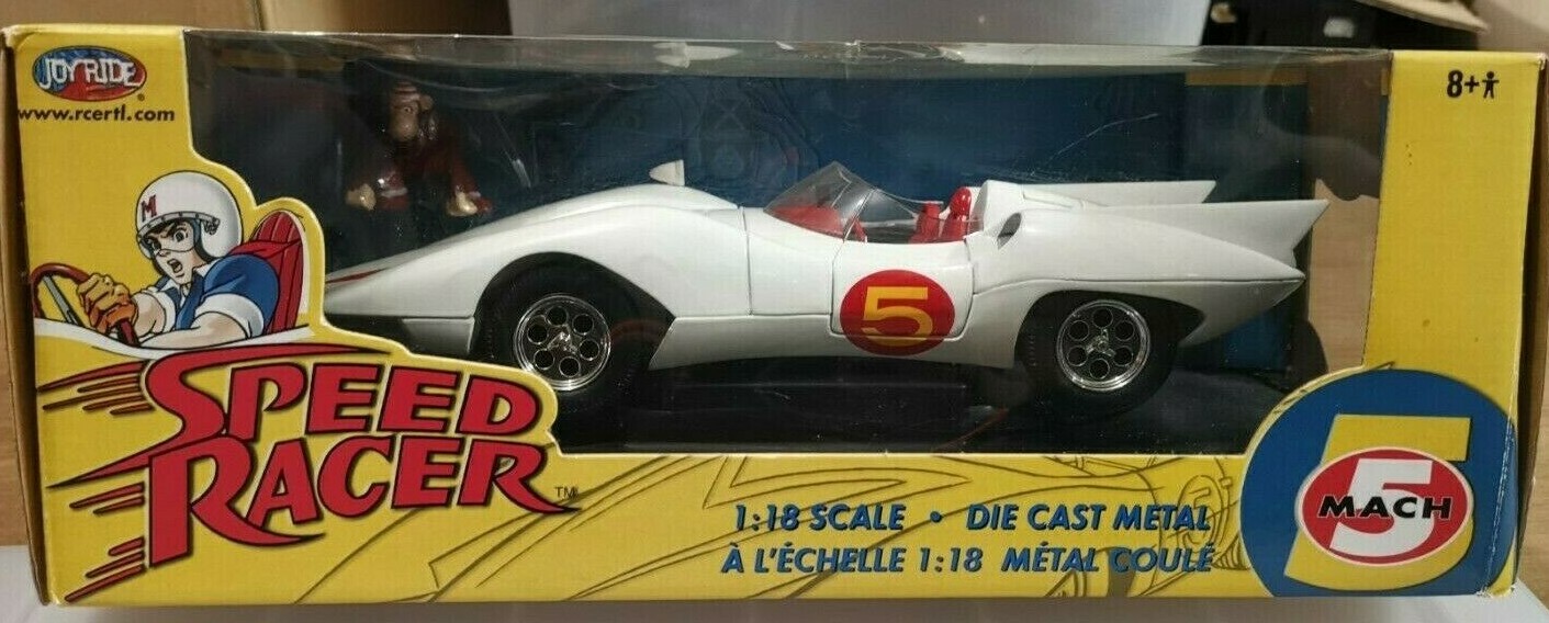 Speed Racer Scale 1:18 Joyride 1/18 Diecast Metal Mach 5 Car with Chim Chim Speed Racer Scale 1:18 Joyride 1/18 Diecast Metal Mach 5 Car with Chim Chim