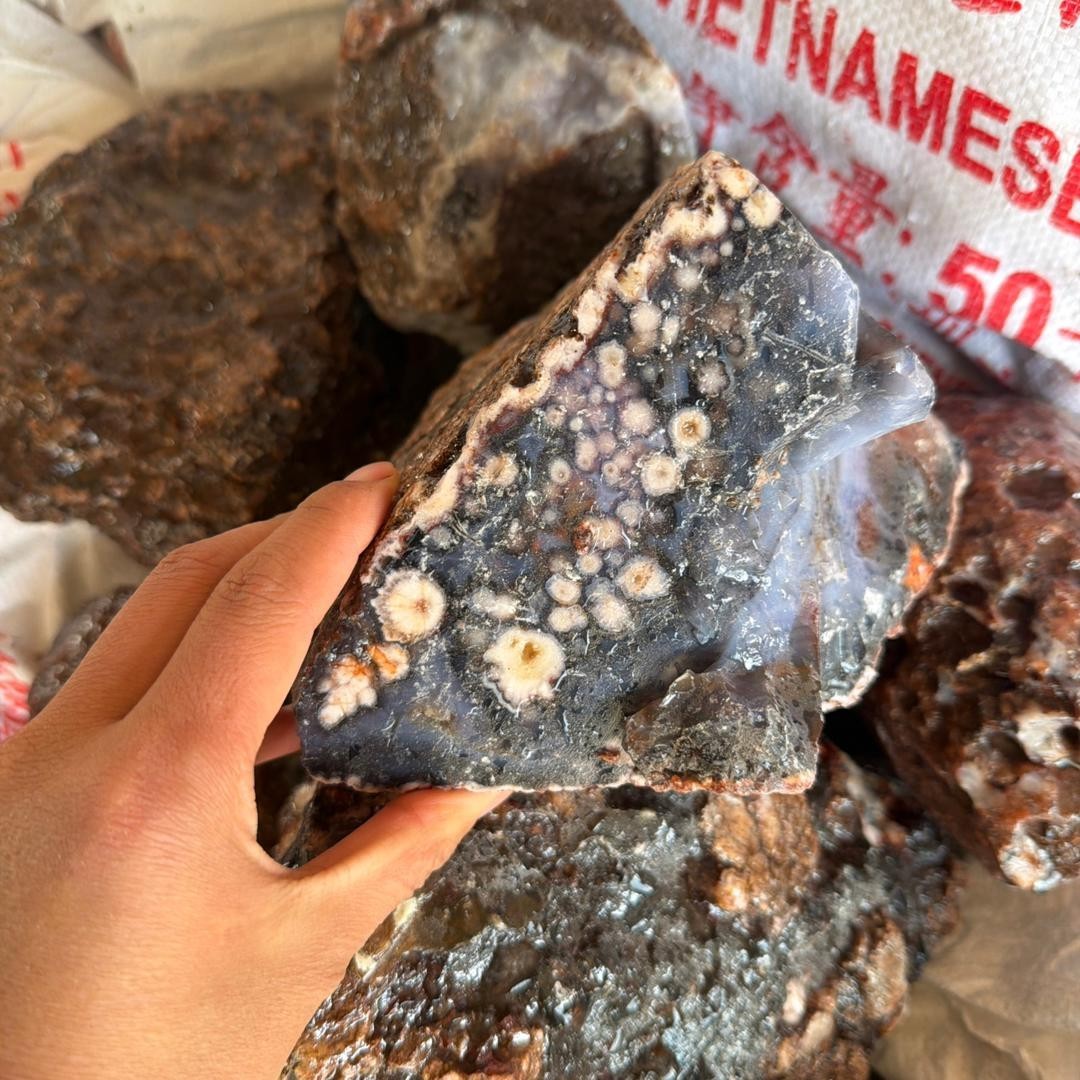 50kg Wholesale High Quality Natural Raw Blue Flower Agate Rough Crystal Mineral 50kg Wholesale High Quality Natural Raw Blue Flower Agate Rough Crystal Mineral