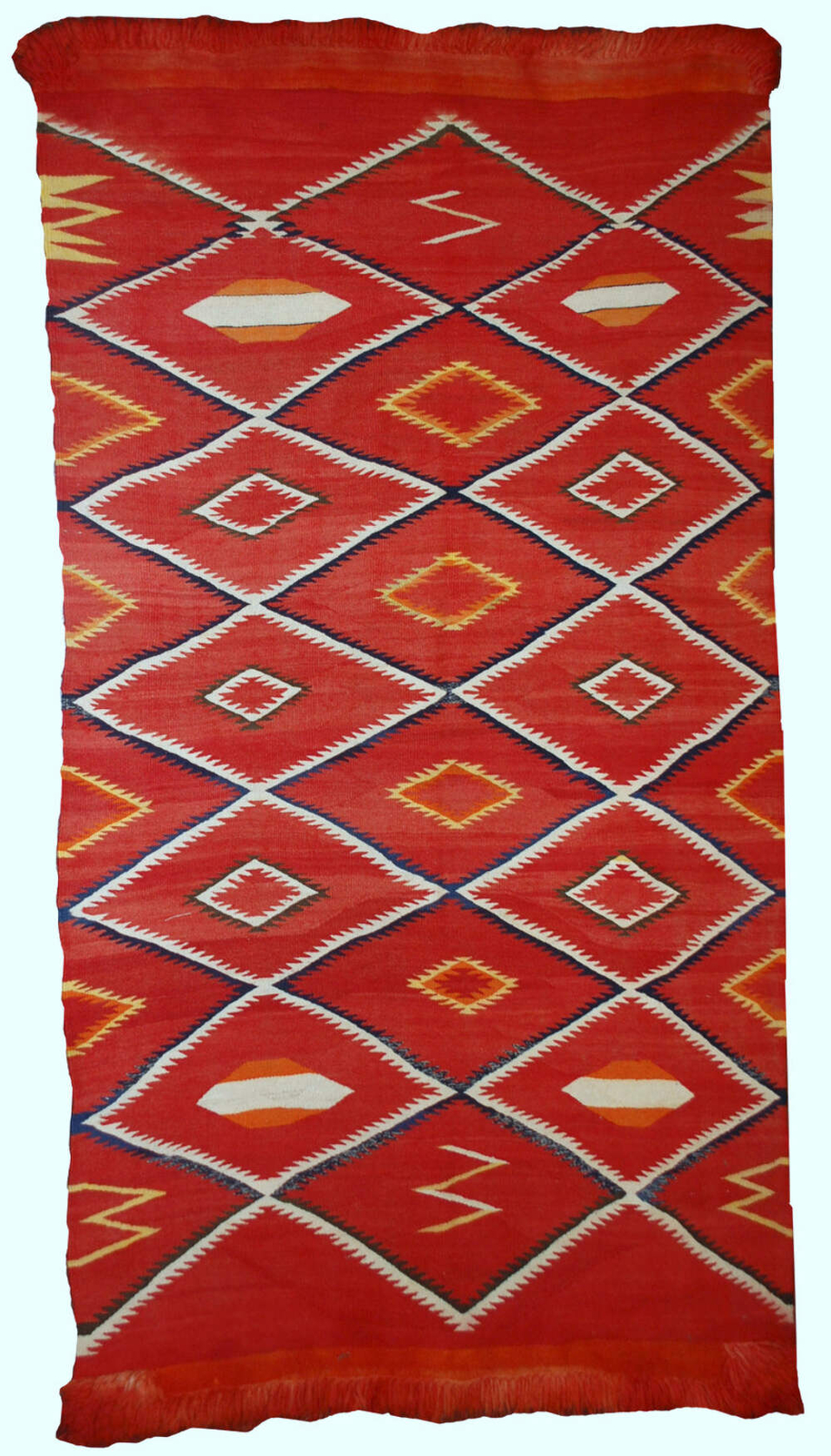 Handmade Antique collectible Native American Navajo blanket 4.7' x 7.7' (143cm x Handmade Antique collectible Native American Navajo blanket 4.7' x 7.7' (143cm x