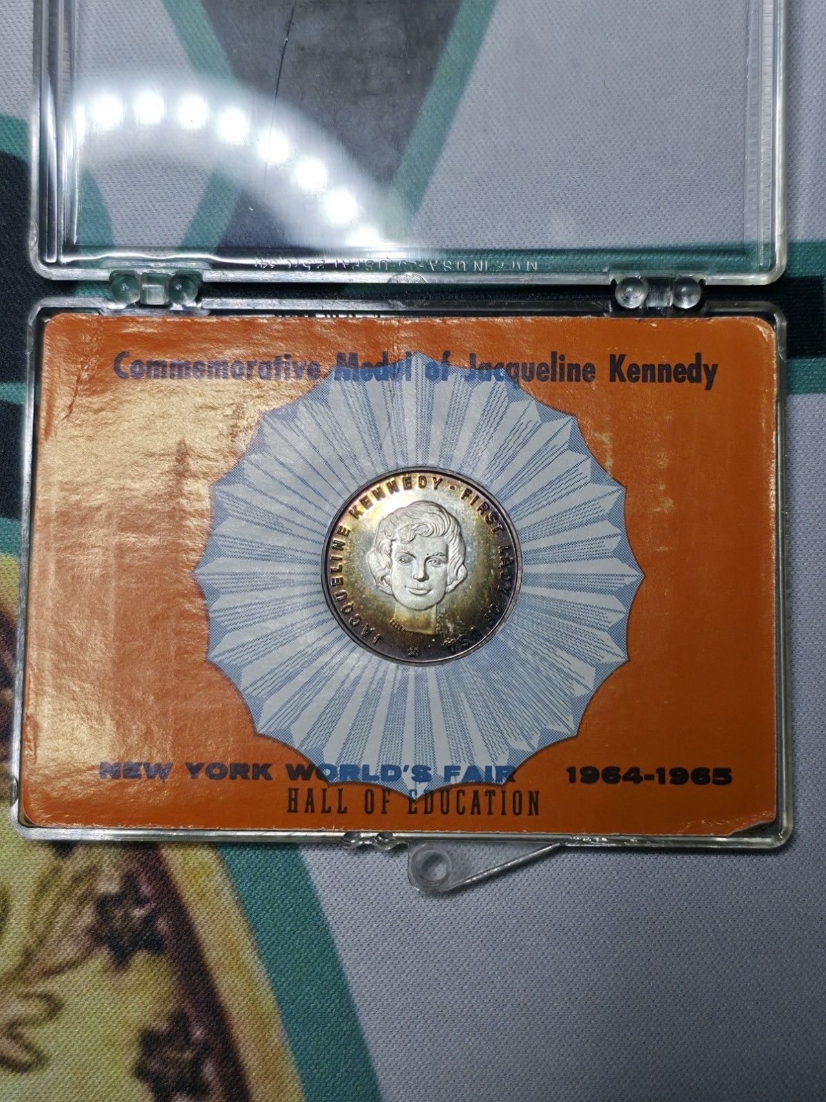 Jacqueline & John F Kennedy Commemorative Silver Medals For 1964 Worlds Fair