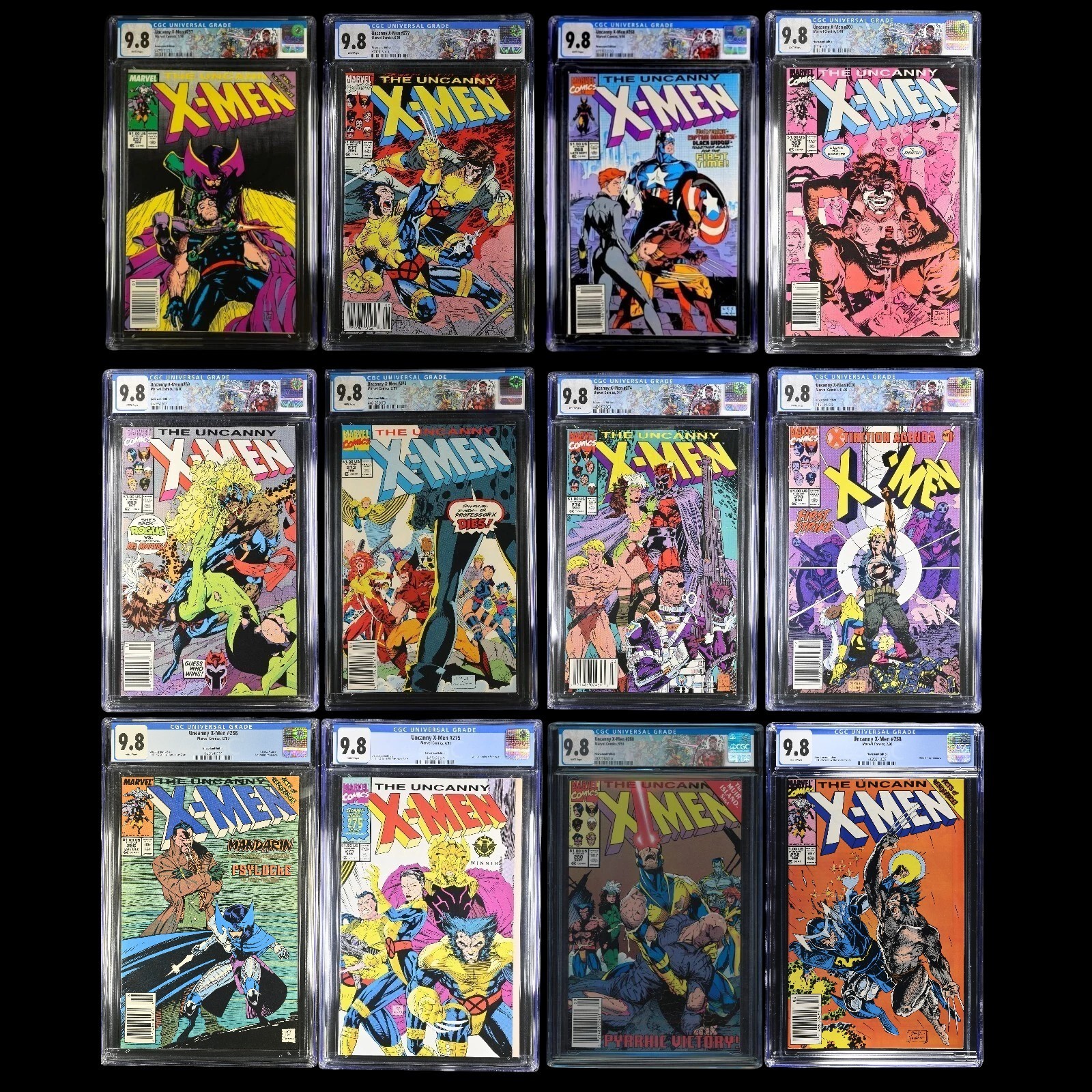 UNCANNY X-MEN # JIM LEE COVER NEWSSTAND CGC 9.8 SET - 14 BOOK LOT UNCANNY X-MEN # JIM LEE COVER NEWSSTAND CGC 9.8 SET - 14 BOOK LOT