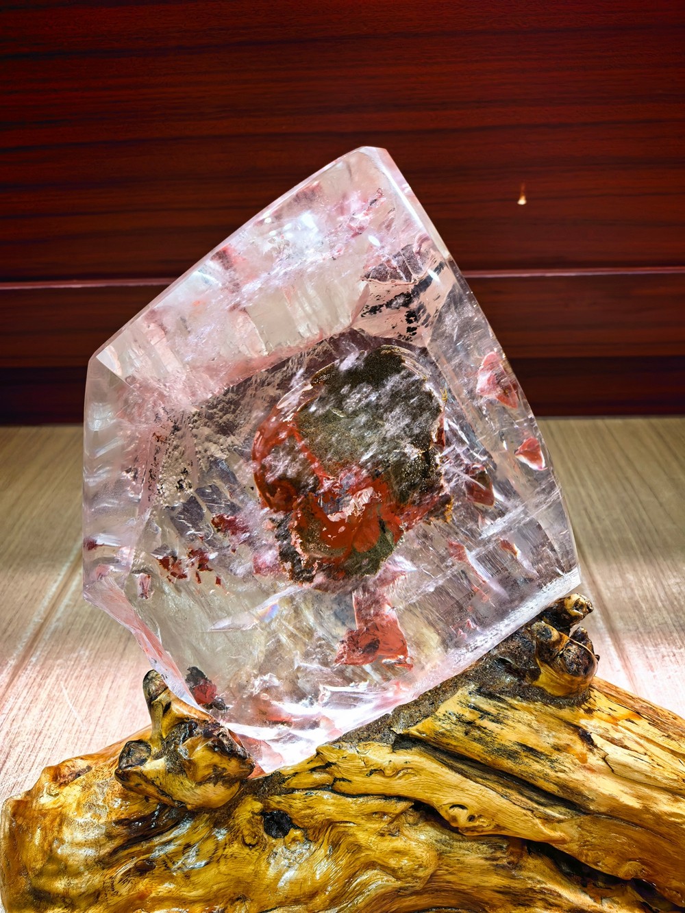20LB Natural Phantom Quartz Rough Crystal Druse Rare Inclusion Crystal Specimen