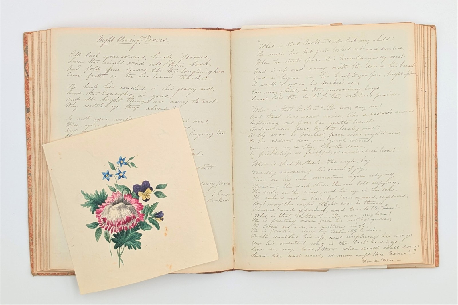 First Lady Jane Pierce manuscript notebook and journal President Franklin Pierce