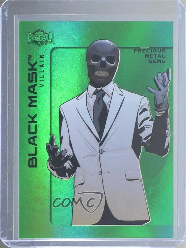 2025 Skybox Metal Universe Batman High Series PMG Green 3/10 Black Mask 1s8q 2025 Skybox Metal Universe Batman High Series PMG Green 3/10 Black Mask 1s8q
