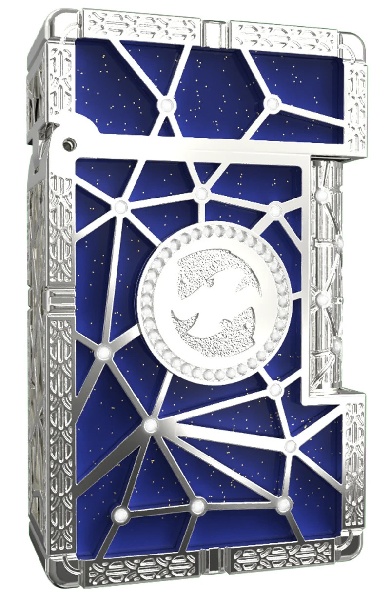 LE GRAND C23013PI Zodiac Fish Blue-18K Gold Diamond Lighter S.T. Dupont