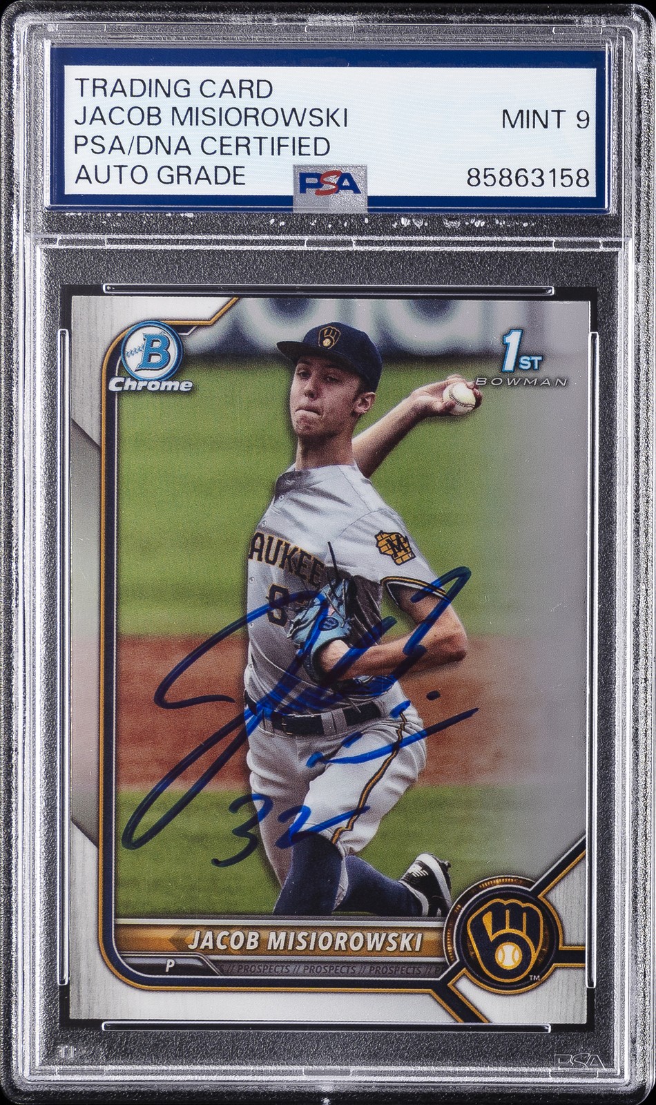 N/A TRADING CARD PSA/DNA CERTIFIED AUTO GRADE MINT 9 JACOB MISIOROWSKI PSA DNA 9 N/A TRADING CARD PSA/DNA CERTIFIED AUTO GRADE MINT 9 JACOB MISIOROWSKI PSA DNA 9