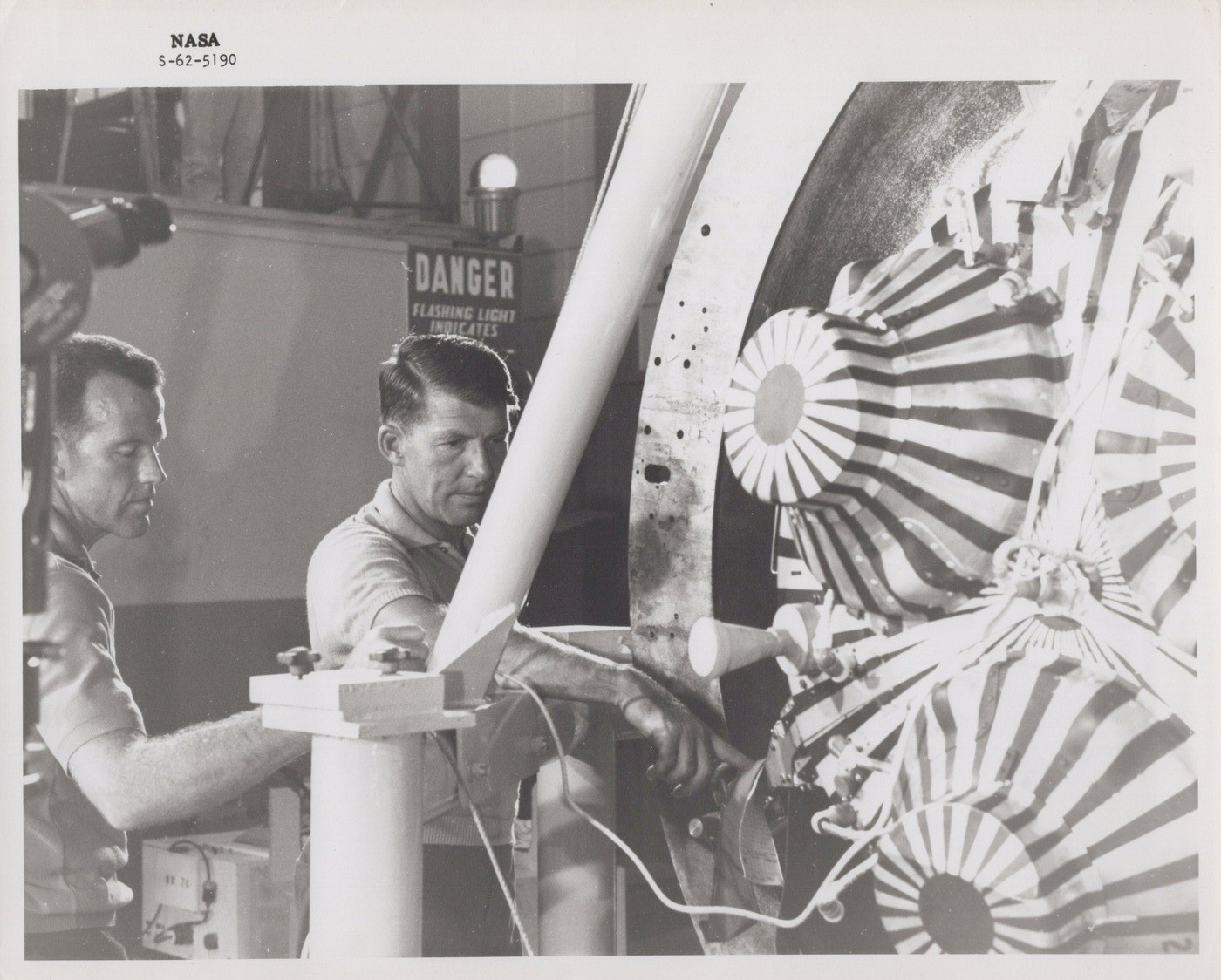 Schirra Cooper Mercury MA-8 Sigma 7 Pre-Flight Check 1962 - Original NASA Photo