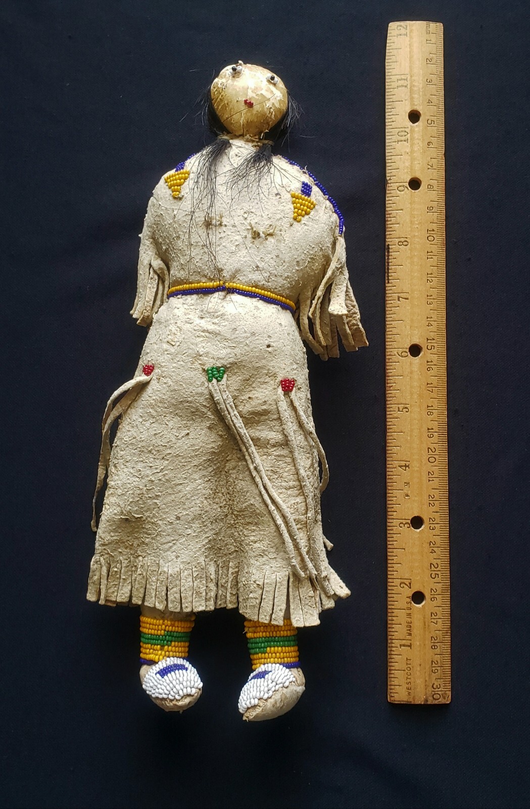 Sioux Native American Indian Beaded Doll, Circ: 1880s, 12