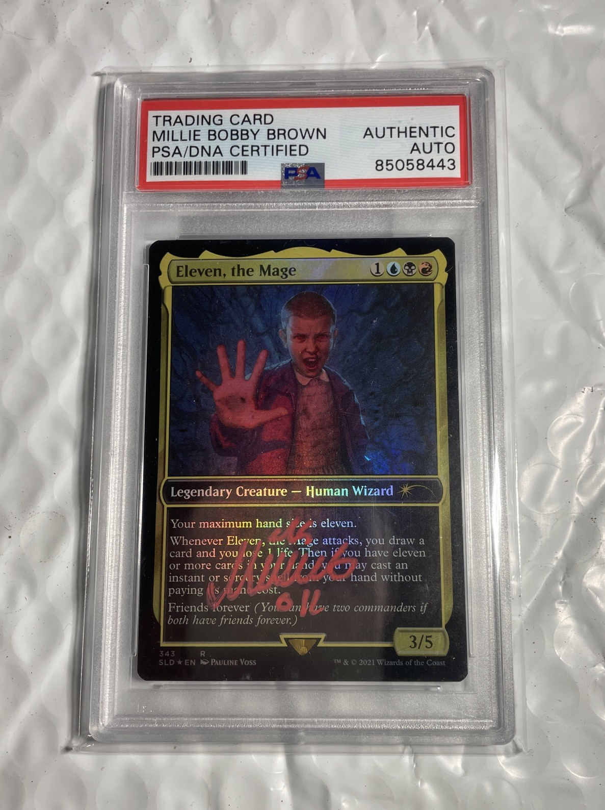 Eleven, The Mage - Millie Bobby Brown AUTO 1/1 Magic The Gathering