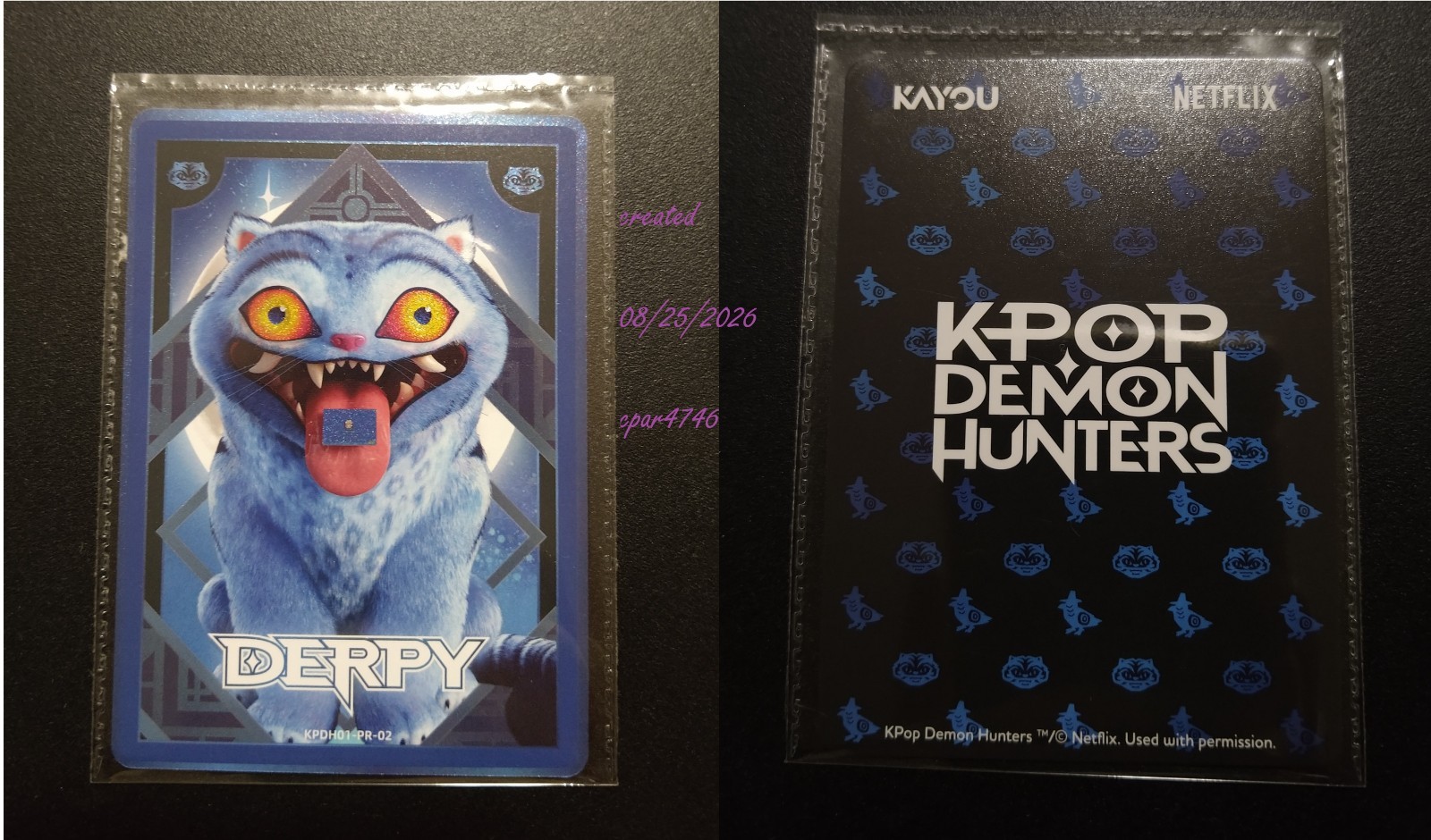 KPOP DEMON HUNTERS NETFLIX SONY KAYOU MOVIE CARD PROMO DERPY TIGER RUMI HUNTR/X KPOP DEMON HUNTERS NETFLIX SONY KAYOU MOVIE CARD PROMO DERPY TIGER RUMI HUNTR/X