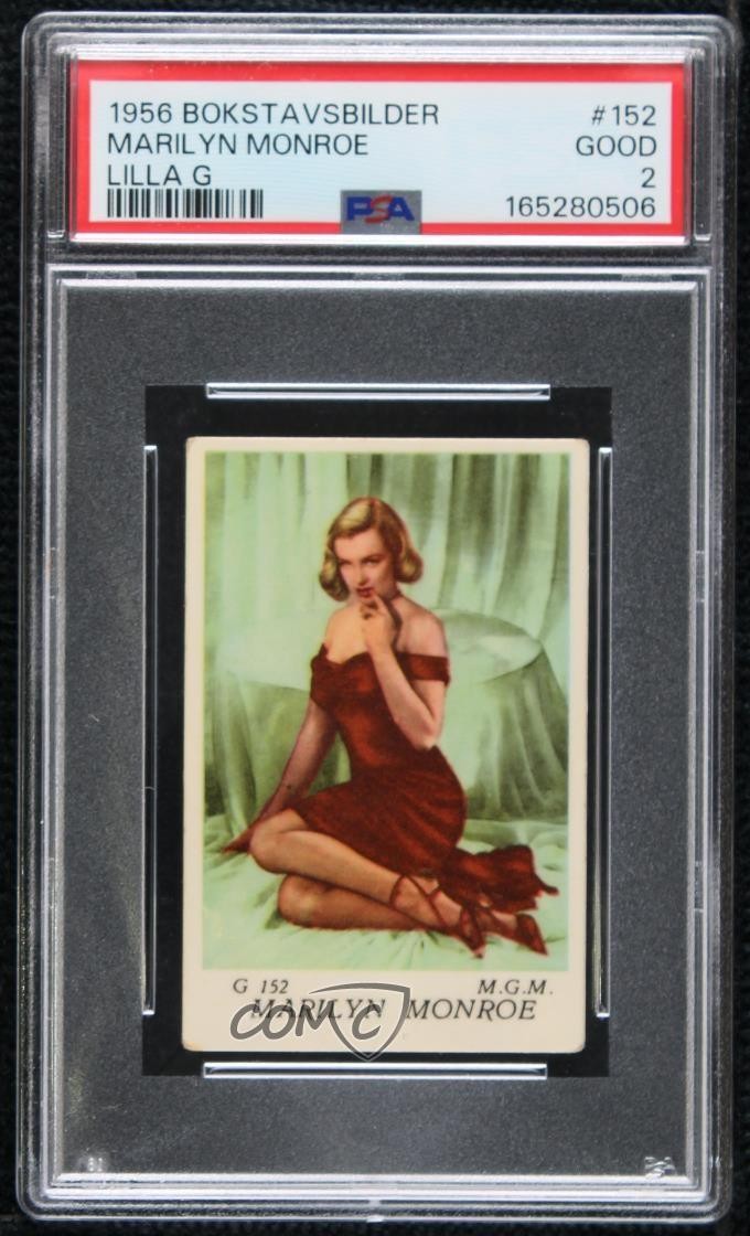 1956 Bokstavsbilder Lilla G Marilyn Monroe #G152 PSA 2 0cp0