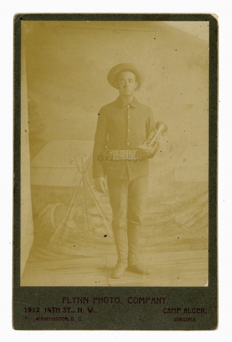 Harry Highwarden Ninth Ohio OVI 1898 Camp Alger Buffalo Soldier Co B Inf J15359