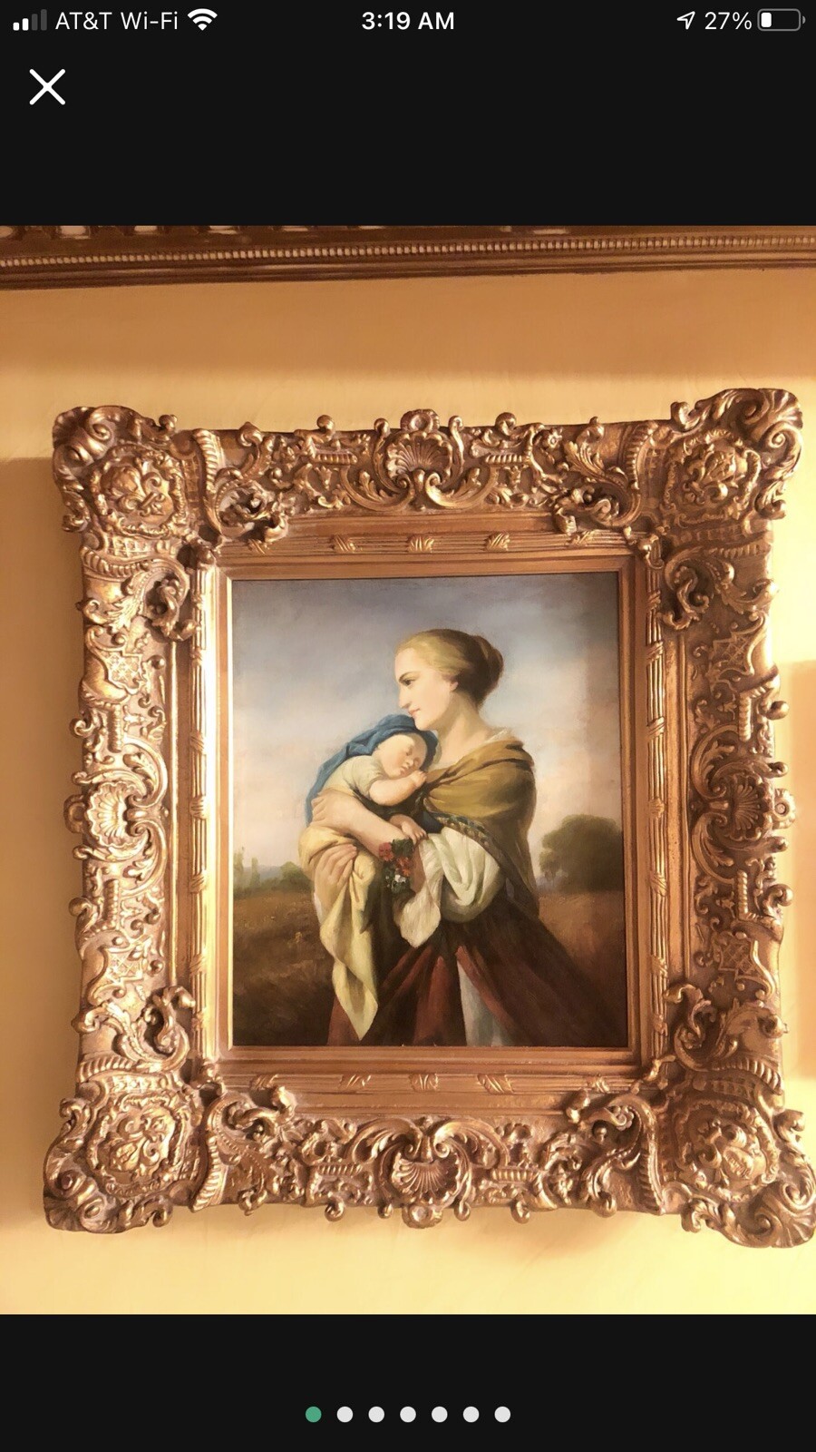 Original oil paint 34X38 from action custom framed