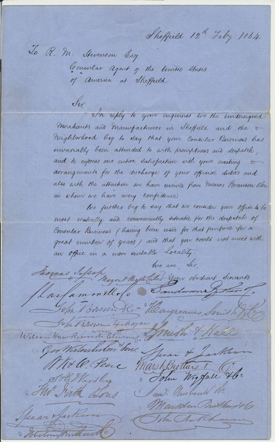 UNITED KINGDOM -- STEEL / Testament of the Sheffield Manufactories & c Signed