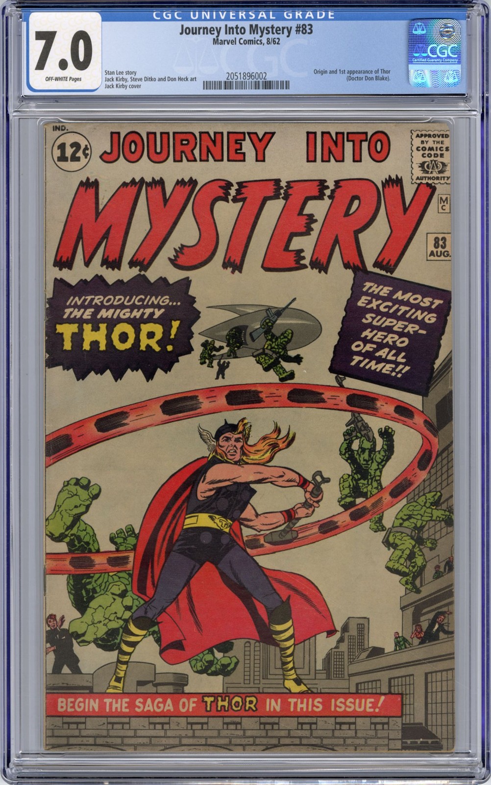 Marvel - JOURNEY INTO MYSTERY #83 - Grade 7.0 - Comic Book