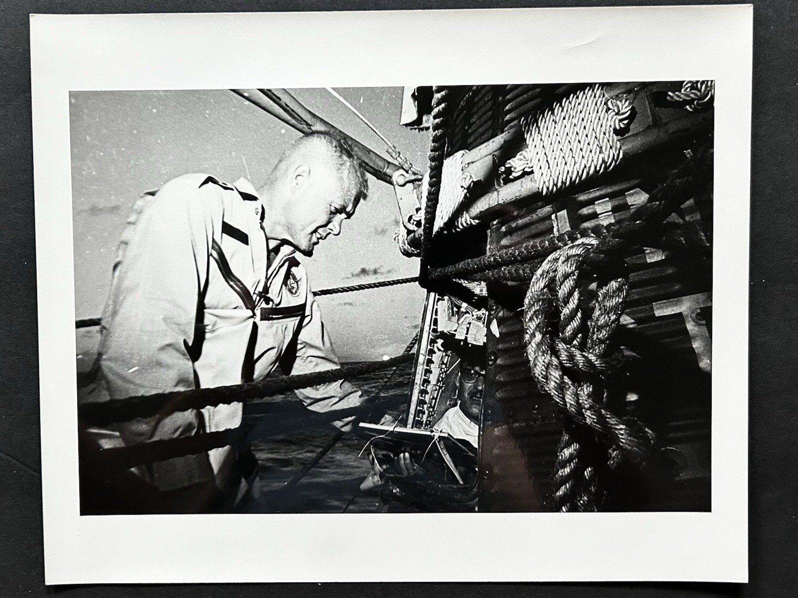 1962 NASA Project Mercury Astronaut John Glenn Checks Friendship 7 Press Photo