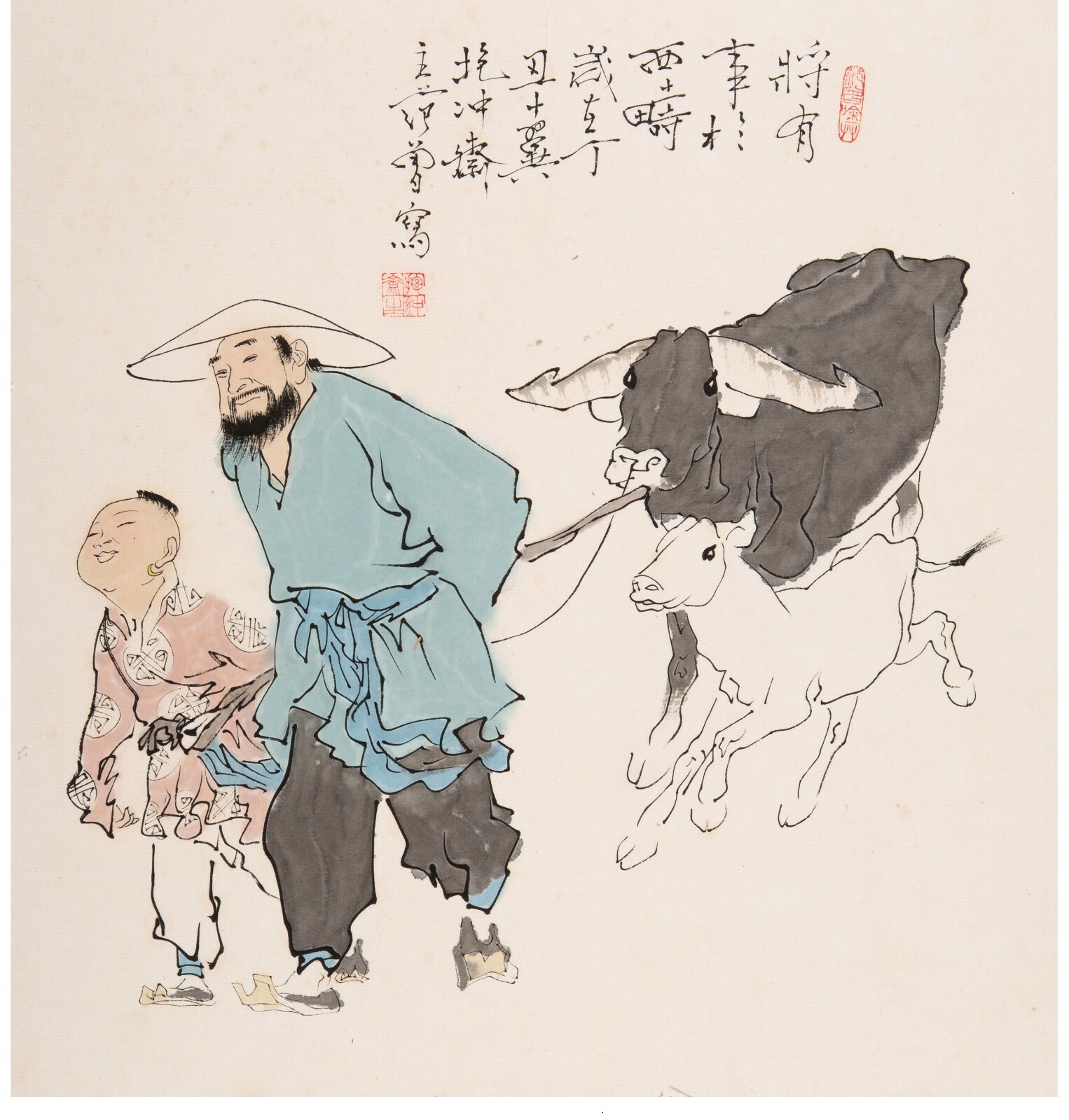 A116 Fan Zeng (Chinese, b. 1938). Ink & color on paper A116 Fan Zeng (Chinese, b. 1938). Ink & color on paper