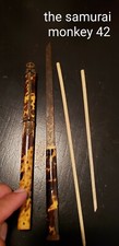 ULTRA RARE ww2 japanese personal knife and chop sticks MUSEUM PIECE EXTREMELY NI picture