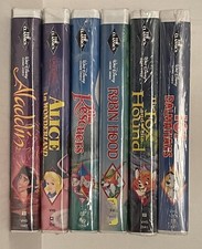 Walt Disney's NEW SET of 6 BLACK DIAMOND CLASSICS VHS TAPES: ALADDIN & 5 MORE picture