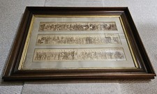 Rare 1876 Framed Princeton University Graduation Class 3 Panoramic Photos Names picture