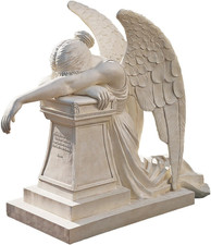 Elegant Angel of Grief Monument Statue for Estate Memorials picture