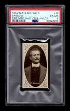 PSA 6 EUGEN SANDOW 1904 Havelock Card #19 BodyBuilding HIGHEST EVER GRADED 1/1 picture
