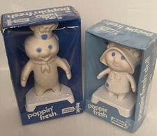 Set of 2 - Vintage 1971-72 PILLSBURY DOUGH BOY POPPIN FRESH BOY & GIRL NEW  picture