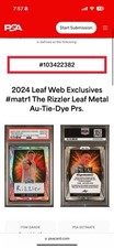 2024 Leaf Web Exclusives #matri The Rizzler Leaf Metal Au-Tie-Dye Prs. PSA 10 picture