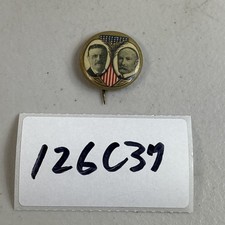 1904 TEDDY ROOSEVELT CHARLES FAIRBANKS theodore pinback button Campaign 126C37 picture