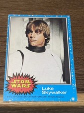 1977 STAR WARS U.K.  #1 LUKE SKYWALKER ROOKIE RC CARD VERY RARE GORGEOUS picture