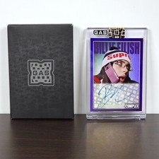 Complex GAS x Billie Eilish PURPLE FOIL # 22/25 Trading Card SIGNED Autographed picture