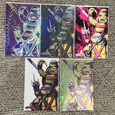 2024 NYCC Smunchy TMNT 5-Book Set 4 Foils + Artist Proof Metal #5/10 Exclusive picture