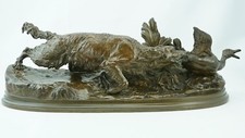 Pierre Jules Mene (Fr. 1810-1879) Spaniel Capturing a Duck 18