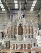 + Traditional Carved Marble Custom Gothic Church Altar - JX1001 - Chalice co. picture
