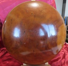 RARE HAWAIIAN KOU WOOD SERVING TRAY CA. 1800'S - W.AULD, KALAKAUA, LILIUOKALANI picture