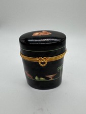 Vintage 1978 Le Tallec Paris France Hand Painted Porcelain Hinged Box Rabbit picture