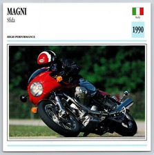Magni Sfida 1990 Italy  Edito Service Atlas Motorcycle Card picture