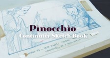 Walt Disney 1 of 1 Pinocchio Directors Continuity Book 45+ Original Storyboards picture