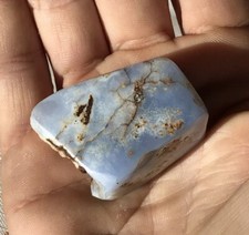 Ellensburg Blue Agate 178.8 Carats Very Rare Gemstone Mineral Specimen Carnelian picture