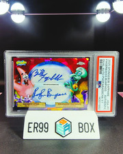 2025 Topps Sapphire SpongeBob - Dual Auto Padparadscha 1/1 - PSA Authentic picture