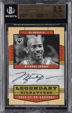 2003-04 UD LEGENDS LEGENDARY SIGNATURES,  #MJ MICHAEL JORDAN BGS 9.5 picture