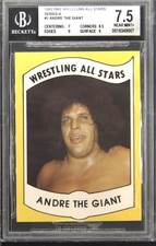 1982 PWE WRESTLING ALL-STARS SERIES A ANDRE THE GIANT BGS 7.5 picture