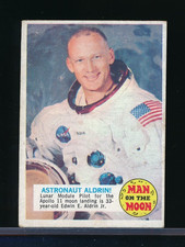 1969 Topps Man on the Moon #11A Buzz Aldrin Astronaut alternate version *read picture