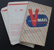 ON SALE~WWll BOX of 50 UNUSED V~MAIL ENVO~LETTERS, ALL ORIG~NEAR MINT, picture