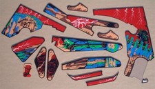GORGAR PINBALL PLAYFIELD PLASTIC SET 1979 WILLIAMS NEW LICENSED SEALED picture